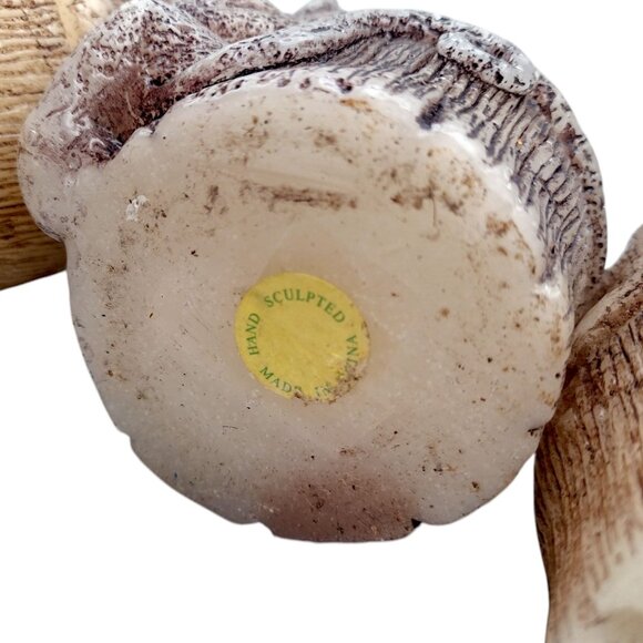 Vintage Ornate Hand Sculpted Monkey Candles Decor Set Hear See Speak No Evil 3" - Picture 5 of 7